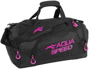 Сумка спортивная Aqua Speed DUFFEL BAG M 35L черно-розовая 141-73