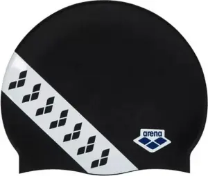 Шапочка для плавання Arena ICONS TEAM STRIPE CAP чорно-біла 001463-111