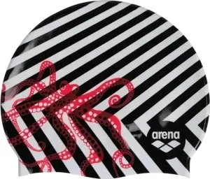 Шапочка для плавання Arena PRINT 2 чорно-біло-червона 1E368-234