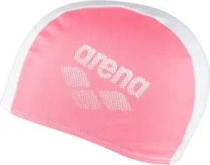 Шапочка для плавання дитяча Arena POLYESTER II JR коралово-біла 002468-910