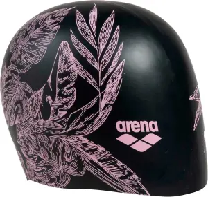 Шапочка для плавання жіноча Arena SIRENE чорно-світло-рожева 91440-208