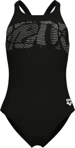 Купальник злитий дитячий Arena GRAPHIC SWIMSUIT V BACK чорно-білий 006680-501
