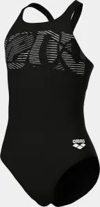 Купальник злитий дитячий Arena GRAPHIC SWIMSUIT V BACK чорно-білий 006680-501