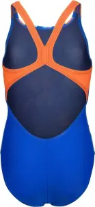Купальник злитий дитячий Arena PAINTING SWIMSUIT V BACK синьо-оранжево-блакитний 010744-830