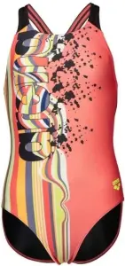 Купальник злитий дитячий Arena PALETTE SWIMSUIT SWIM PRO BACK коралово-чорний 007918-350