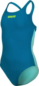 Купальник злитий дитячий Arena TEAM SWIMSUIT SWIM PRO SOLID темно-бірюзово-бірюзовий 004762-668