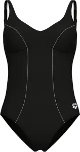Купальник жіночий Arena CLIP BACK SWIMSUIT SOLID B чорно-білий 010651-510