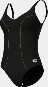 Купальник жіночий Arena CLIP BACK SWIMSUIT SOLID B чорно-білий 010651-510