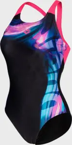 Купальник жіночий Arena DREAMHLINE SWIMSUIT V BACK чорно-рожево-блакитний 008328-500