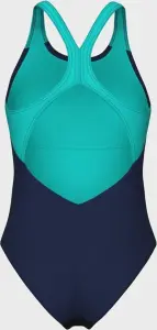 Купальник жіночий Arena FLOW SWIMSUIT V BACK LB темно-синьо-бірюзово-фіолетовий 008935-790