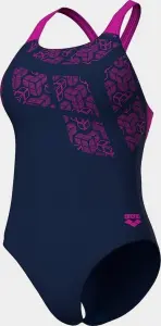 Купальник злитий жіночий Arena KIKKO SWIMSUIT SWIM PRO BACK темно-синьо-рожевий 010807-790