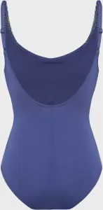 Купальник злитий жіночий Arena RIPPLES SWIMSUIT U BACK B темно-синьо-жовто-білий 009500-780