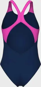 Купальник злитий жіночий Arena RIPPLES SWIMSUIT V BACK B темно-синьо-рожево-жовтий 009021-780