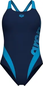 Купальник злитий жіночий Arena STRIPEFLO SWIMSUIT SWIM PRO BA темно-синьо-блакитний 011175-780