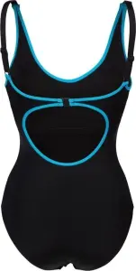 Купальник злитий жіночий Arena TANIA CLIP BACK SWIMSUIT ONE P чорно-блакитний 005974-580