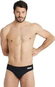 Плавки-брифи Arena TEAM SWIM BRIEFS SOLID чорно-білі 004773-550