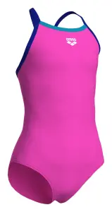 Купальник злитий дитячий Arena SWIMSUIT LIGHT DROP SOLID рожево-синій 005919-988