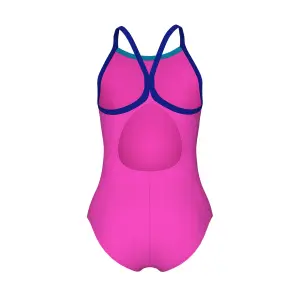 Купальник злитий дитячий Arena SWIMSUIT LIGHT DROP SOLID рожево-синій 005919-988