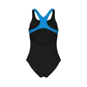 Купальник злитий дитячий Arena GRAPHIC SWIMSUIT SWIM PRO BACK чорно-блакитний 011184-580