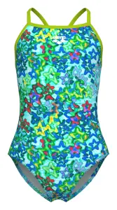 Купальник злитий дитячий Arena STARS SWIMSUIT LIGHT DROP BACK блакитно-салатовий 011741-860