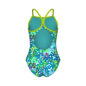 Купальник злитий дитячий Arena STARS SWIMSUIT LIGHT DROP BACK блакитно-салатовий 011741-860