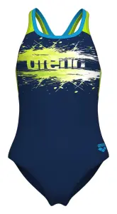 Купальник злитий дитячий Arena PAINT SWIMSUIT SWIM PRO BACK темно-синьо-салатовий 011751-760