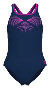 Купальник злитий дитячий Arena BAY SWIMSUIT SWIM PRO BACK темно-синьо-рожевий 011885-790