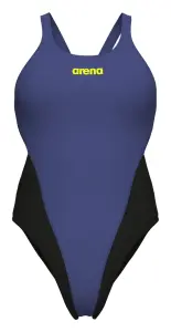Купальник злитий жіночий Arena TEAM SWIMSUIT SWIM TECH SOLID темно-синьо-чорний 004763-851
