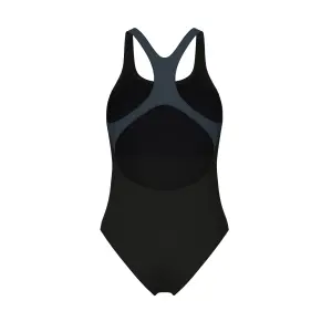 Купальник злитий жіночий Arena GRAPHIC SWIMSUIT SWIM PRO BACK LB чорно-кораловий 011183-554