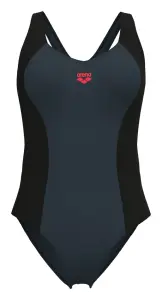 Купальник злитий жіночий Arena SWIMSUIT CONTROL PRO BACK SOLID темно-сіро-чорний 011710-550