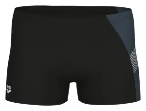 Плавки-боксери Arena PRINTED SPLICE SWIM SHORT чорно-сірі 011837-551
