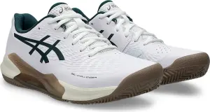 Кросівки тенісні Asics GEL-CHALLENGER 14 CLAY біло-темно-зелено-коричневі 1041A449-104