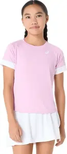 Футболка для тенісу дитяча Asics GIRLS TENNIS SS TOP світло-рожево-біла 2044A045-701