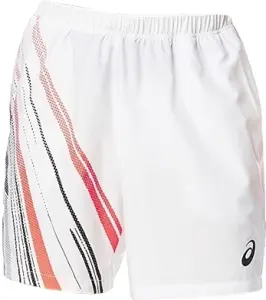 Шорти для тенісу Asics COURT GRAPHIC SHORT біло-оранжево-чорні 2041A175-100