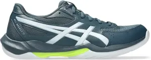 Кросівки волейбольні Asics GEL-ROCKET 12 темно-бірюзово-біло-лимонні 1071A116-404