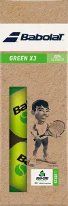 Набір м'ячів для тенісу дитячий Babolat GREEN жовтий (3 штуки) 501106-113