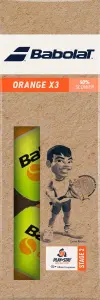 Набір м'ячів для тенісу дитячий Babolat ORANGE жовто-оранжевий (3 штуки) 501107-113
