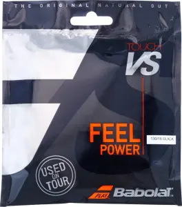 Струна для ракеток для тенісу Babolat TOUCH VS 12M 1.3 чорна (12 метрів) 201031-105