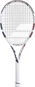 Ракетка для тенниса Babolat BOOST DRIVE WHITE STRUNG бело-темно-сине-бордовая 121265-100