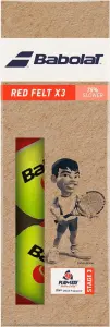 Набір м'ячів для тенісу Babolat RED FELT жовто-червоний (3 штуки) 501108-113