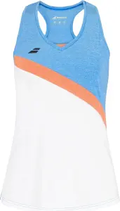 Майка для тенісу дитяча Babolat PLAY TANK TOP блакитно-оранжево-біла 3GTF071-1095