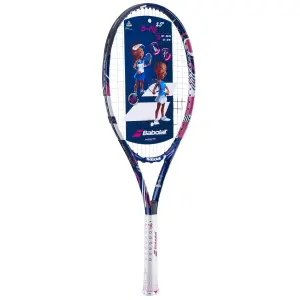 Ракетка для тенісу дитяча Babolat B'FLY 25 біло-рожева 140487-100