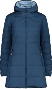 Куртка женская CMP JACKET LONG FIX HOOD INSULATED темно-синяя 32K1556-M928