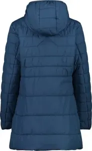 Куртка женская CMP JACKET LONG FIX HOOD INSULATED темно-синяя 32K1556-M928