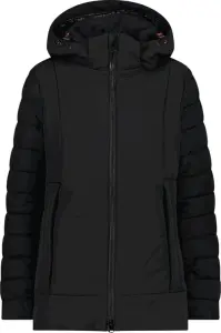 Куртка женская CMP JACKET LONG ZIP HOOD WATERPROOF черная 32K1516-U901