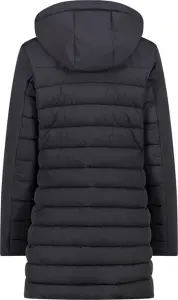Куртка женская CMP PARKA ZIP HOOD WATERPROOF черная 32K1526-U423