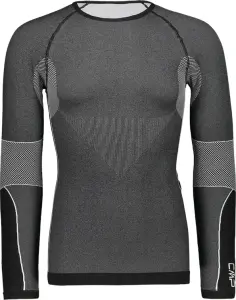 Термобелье футболка с длинным рукавом CMP MAN SEAMLESS SWEAT темно-серо-черная 3Y97800-U901