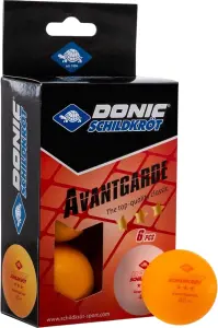 Набір м'ячів для настільного тенісу Donic EXCLUSIVE (ADVANTGARDE) 3* 40+ помаранчевий (6 штук) 658038