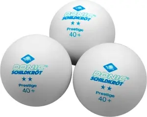Набір м'ячів для настільного тенісу Donic PRESTIGE 2* 40+ білий (3 штуки) 608322