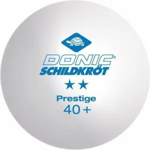 Набір м'ячів для настільного тенісу Donic PRESTIGE 2* 40+ білий (6 штук) 658021